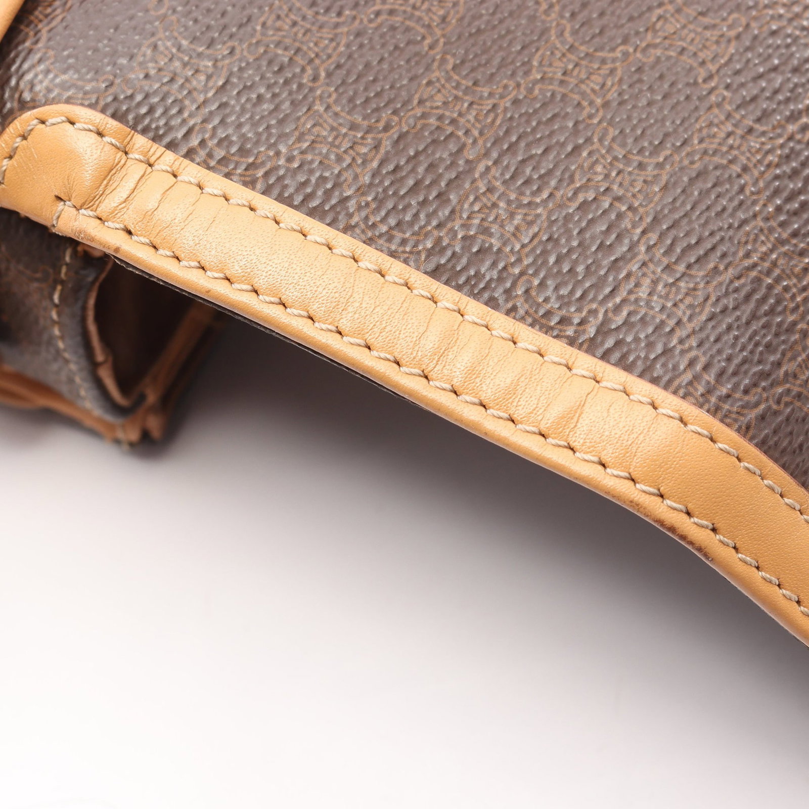 Celine Macadam Shoulder Bag Brown - 9
