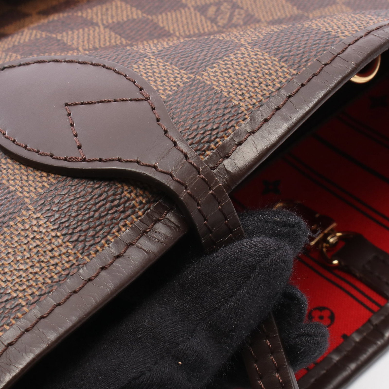LV Neverfull MM Damier Ebene Tote - 11