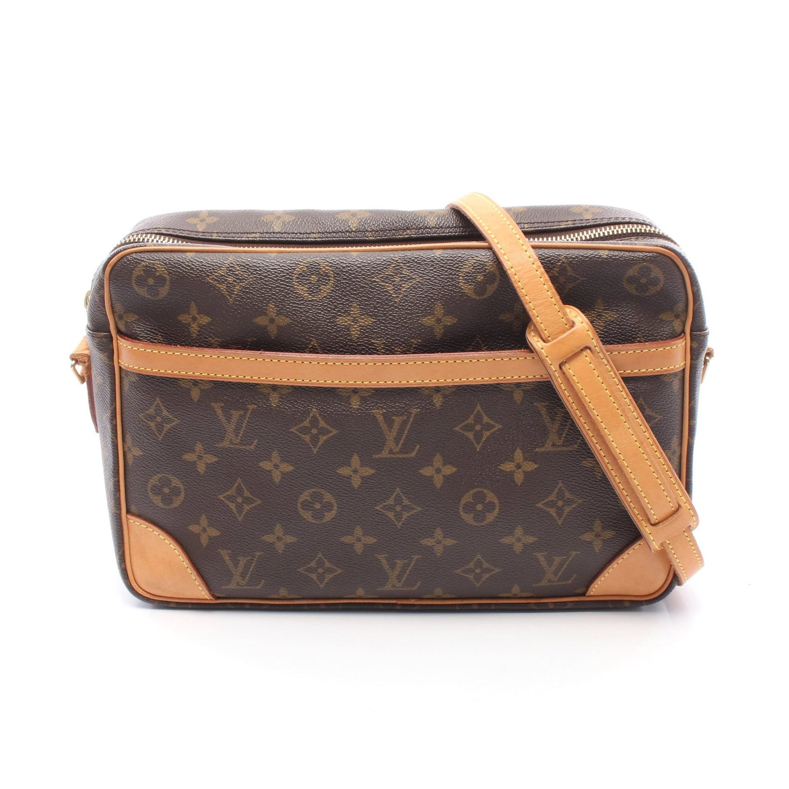 LV Trocadero 30 Monogram Bag: Authentic and authenticated Louis Vuitton Trocadero 30 Monogram shoulder bag in brown PVC leather. Model M51272, product no. SL0073. Approx. 19H x 29W x 7.5D cm with 109-127 cm strap.