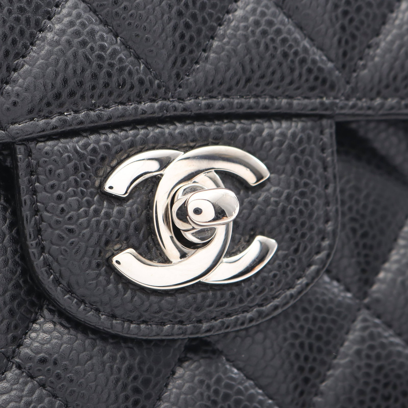 Chanel Double Flap Black Caviar - 10
