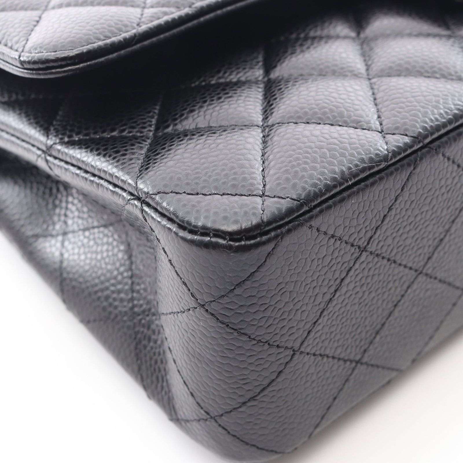 Chanel Double Flap Black Caviar - 9