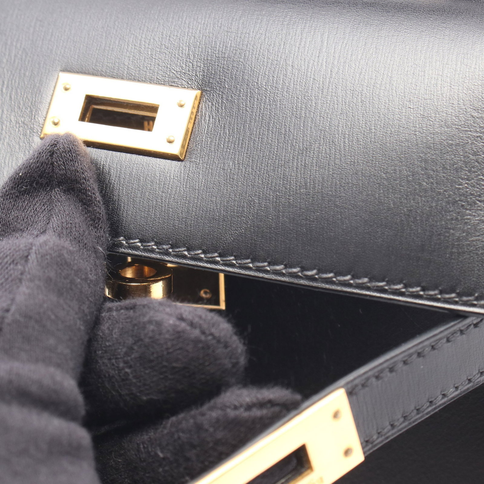 Hermes Mini Kelly Black - 8