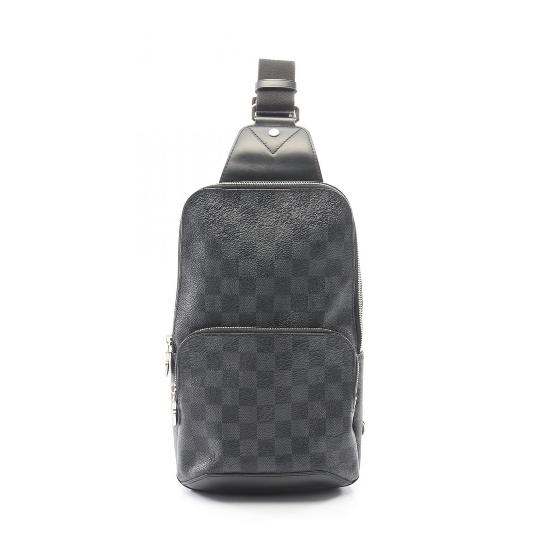 LV Avenue Sling Damier Graphite: Authentic and authenticated Louis Vuitton Avenue Sling bag Damier Graphite body bag in black PVC leather. Model N41719, product no. MB3159. Approx. 31H x 16/18W x 5D cm with 61-101 cm strap.