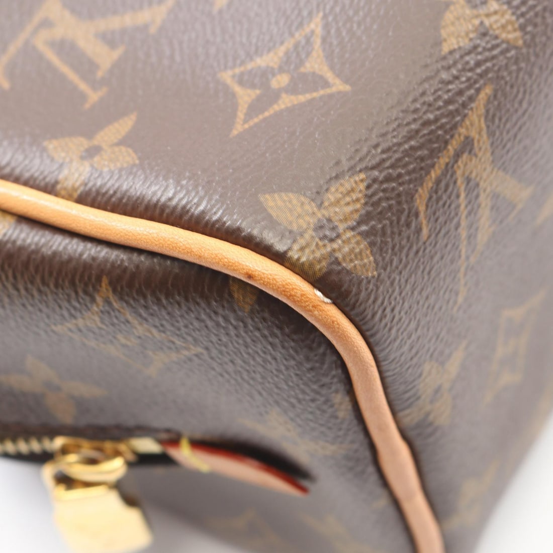 LV Locker Dopp Kit Clutch Brown - 6