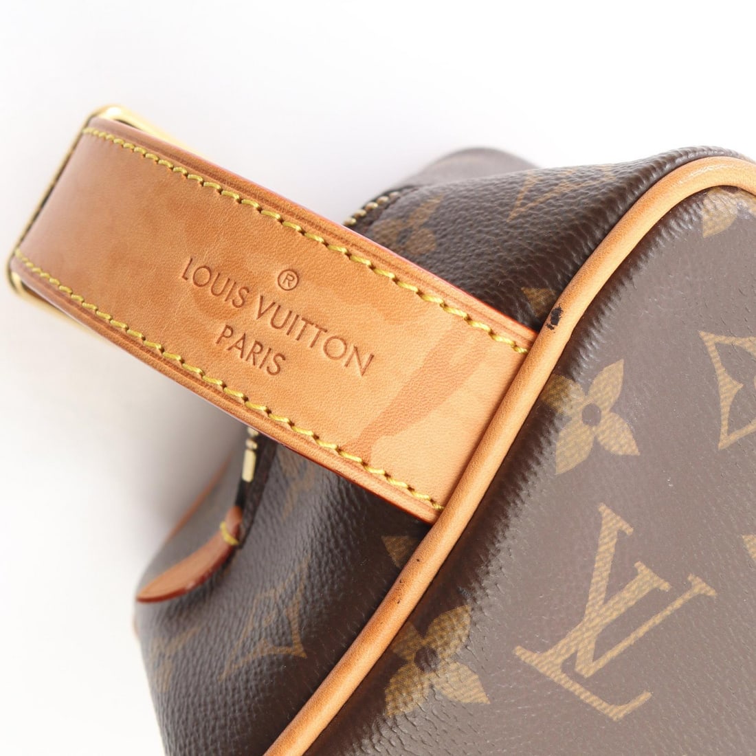 LV Locker Dopp Kit Clutch Brown - 7