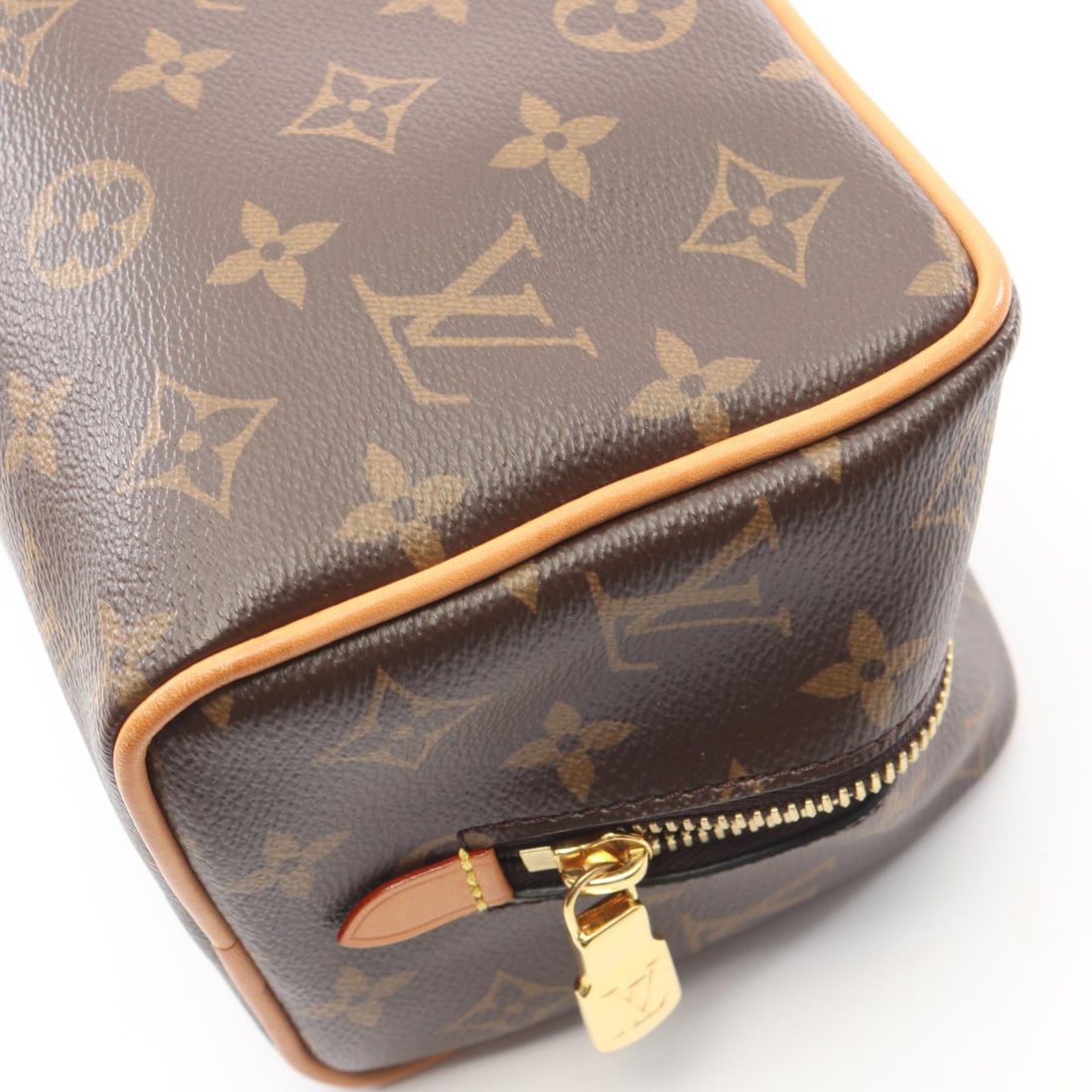 LV Locker Dopp Kit Clutch Brown - 8