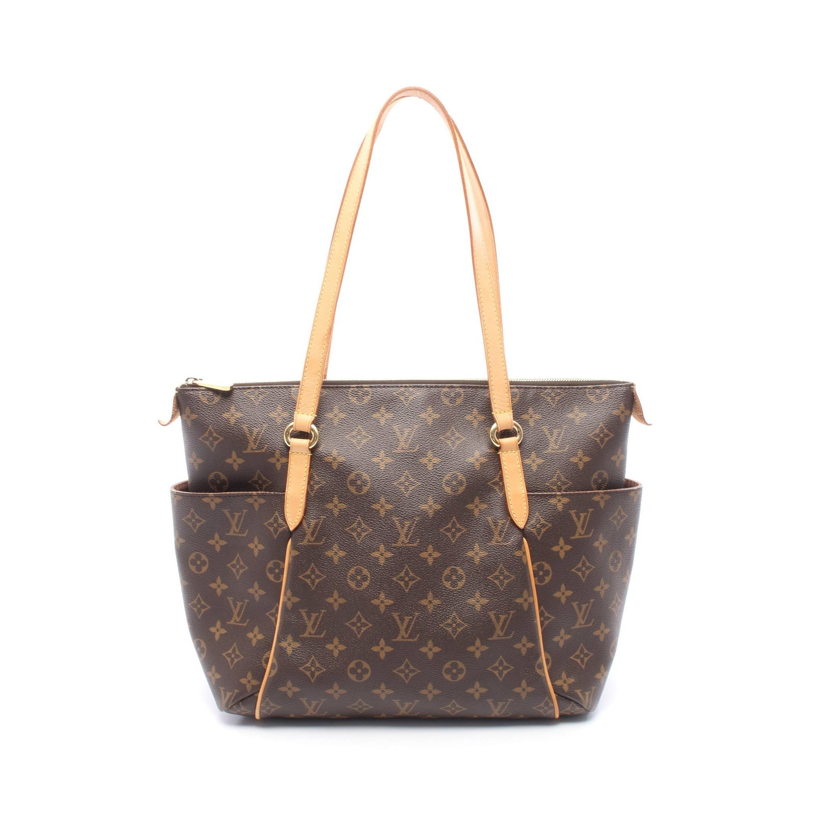 LV Totally MM Monogram Tote Bag: Authentic and authenticated Louis Vuitton Totally MM Monogram shoulder tote bag in brown PVC leather. Model M56689, product no. MB5111. Approx. 30H x 40/32W x 16D cm with 65 cm straps.