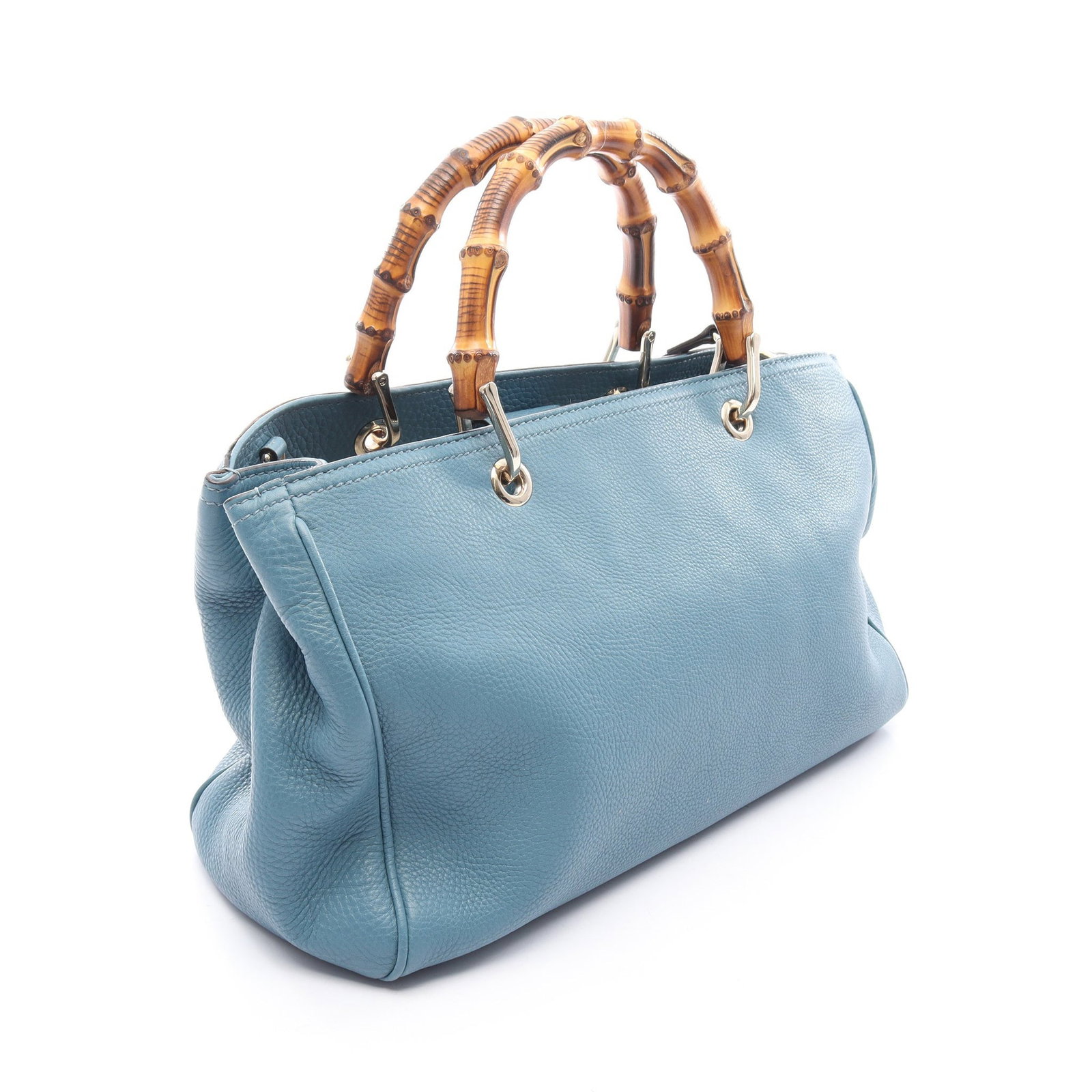 Gucci Bamboo Shopper Medium Blue - 2