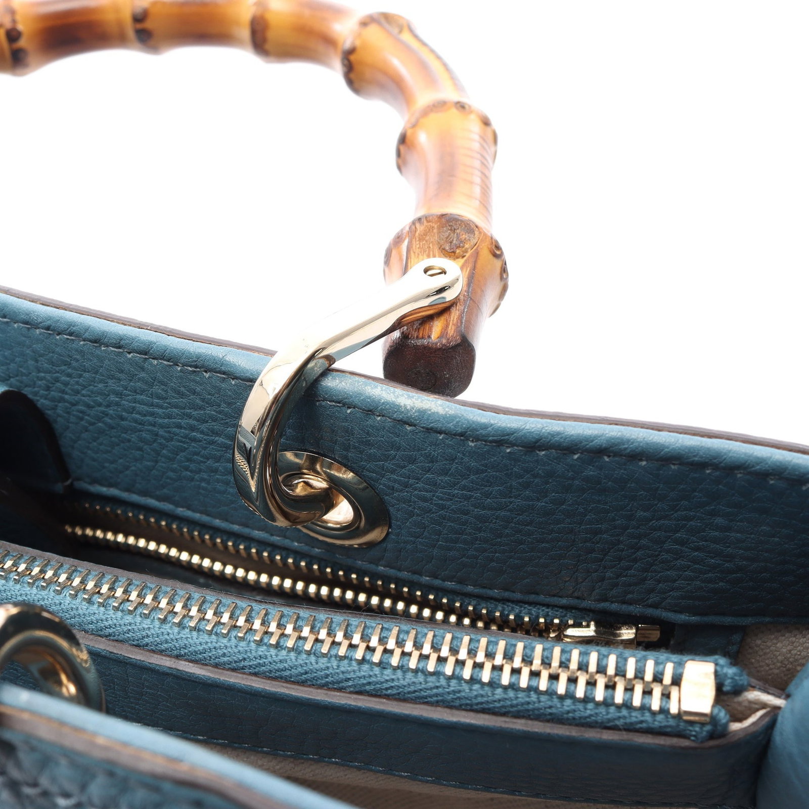Gucci Bamboo Shopper Medium Blue - 6