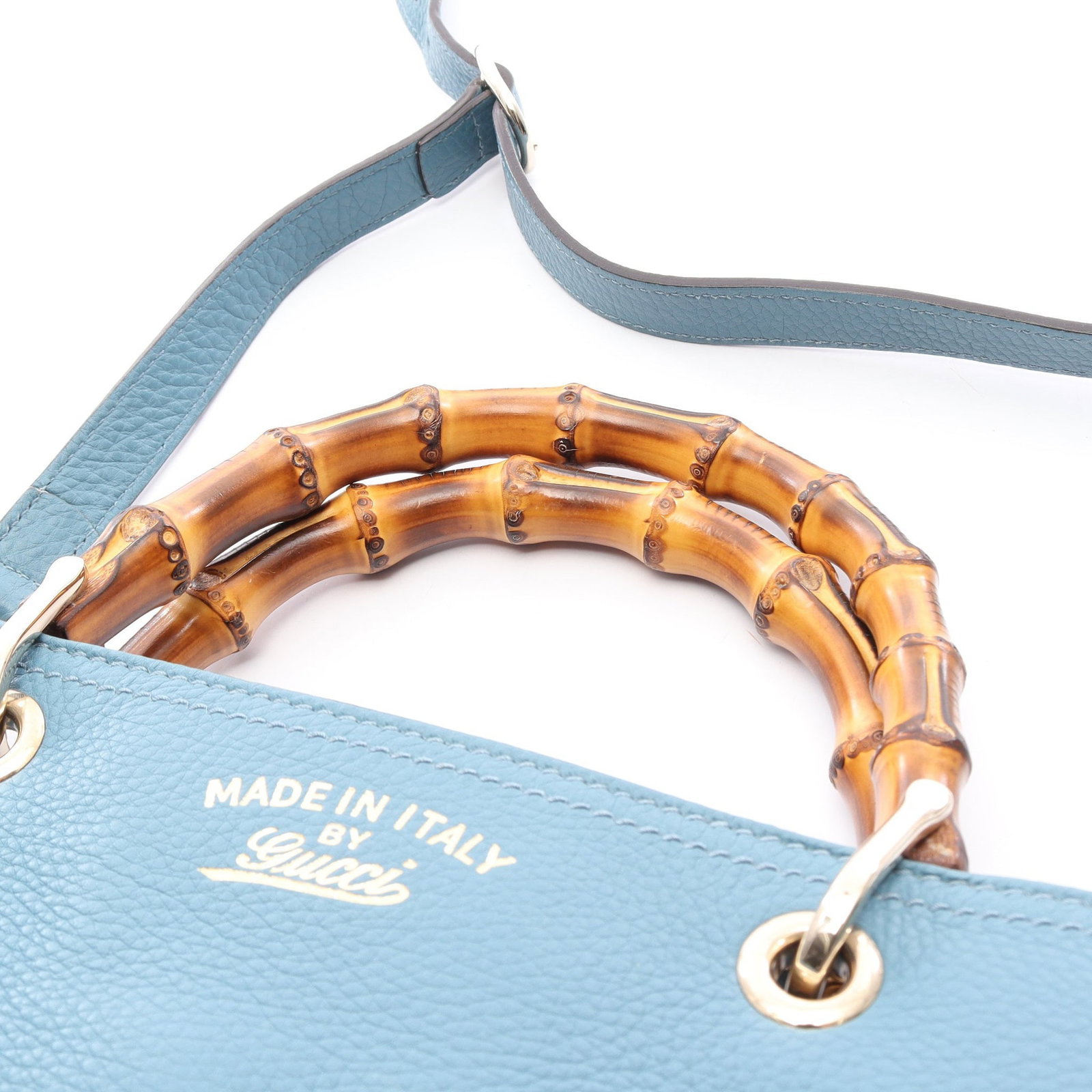 Gucci Bamboo Shopper Medium Blue - 8