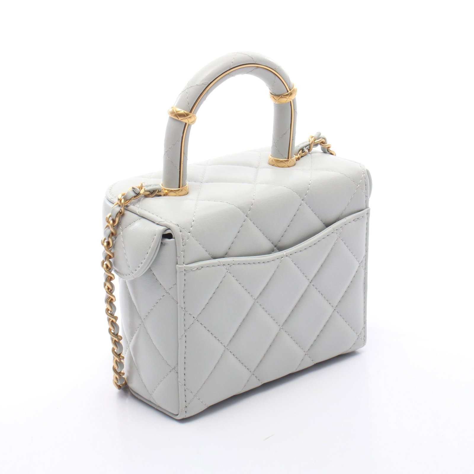 Chanel Vanity 2WAY Blue Gray - 2