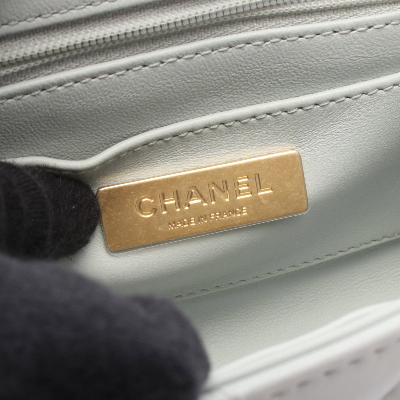 Chanel Vanity 2WAY Blue Gray - 4