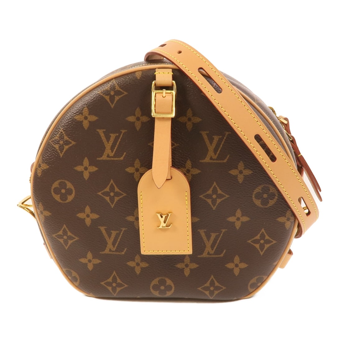 Louis Vuitton Boite Chapeau Souple: Brown monogram shoulder bag.