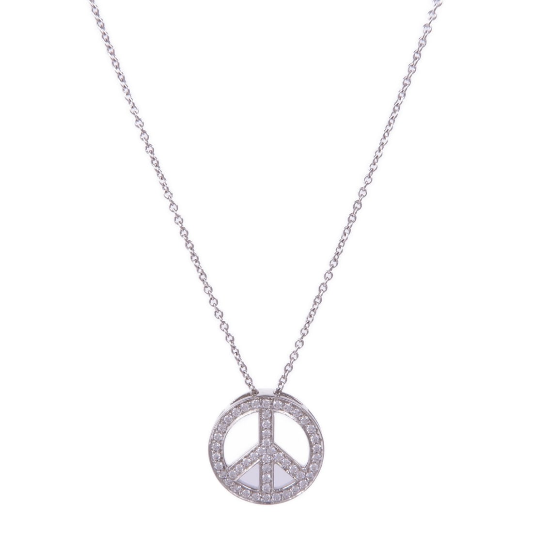 Tiffany Diamond Necklace PT900: Diamond necklace in PT900 platinum.