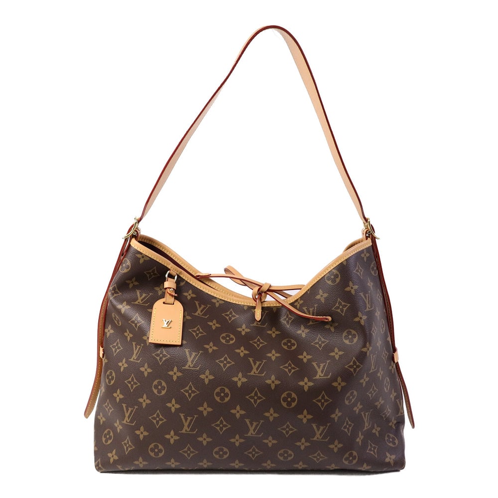 Louis Vuitton CarryAll MM: Brown monogram shoulder bag.