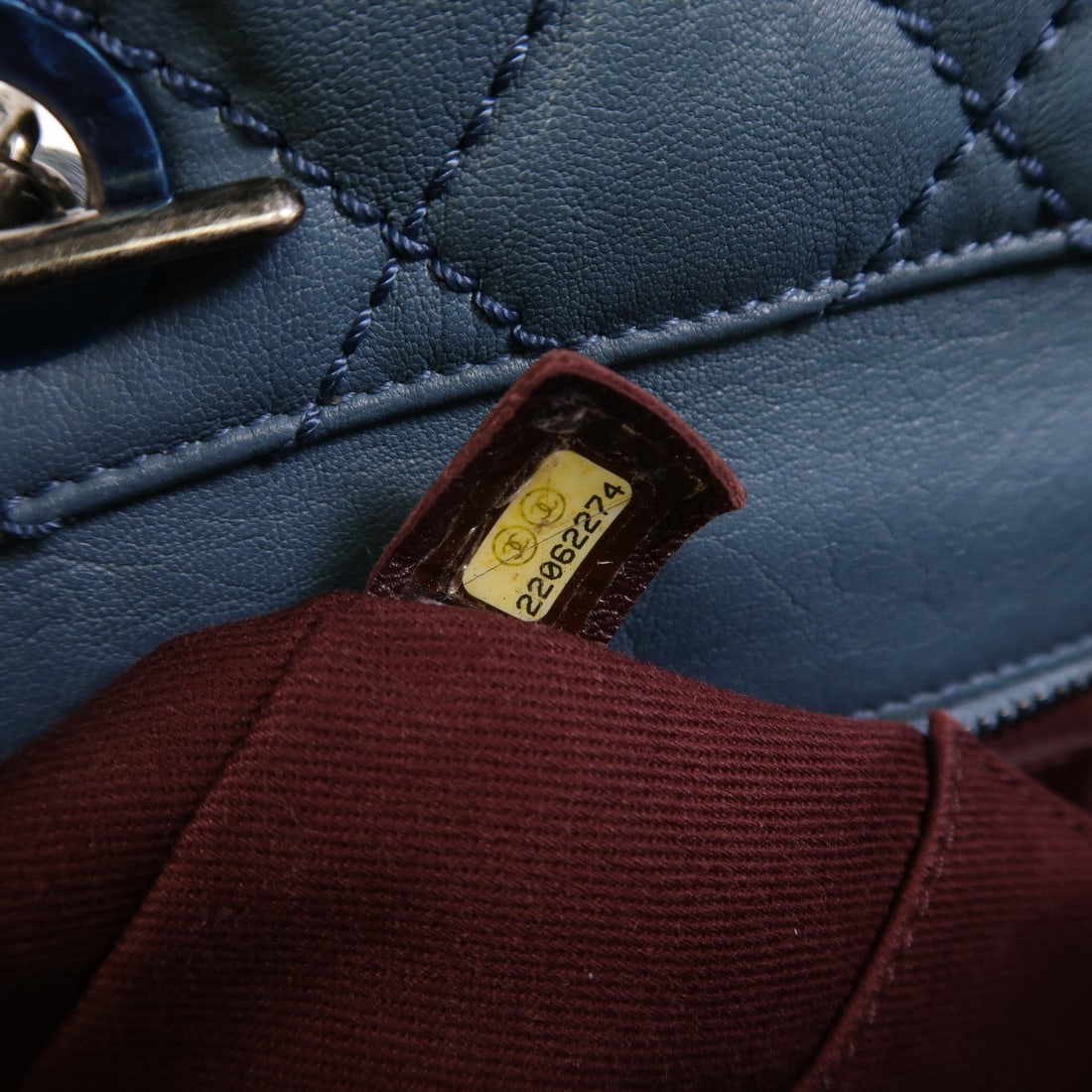 Chanel Chain Tote Blue - 7