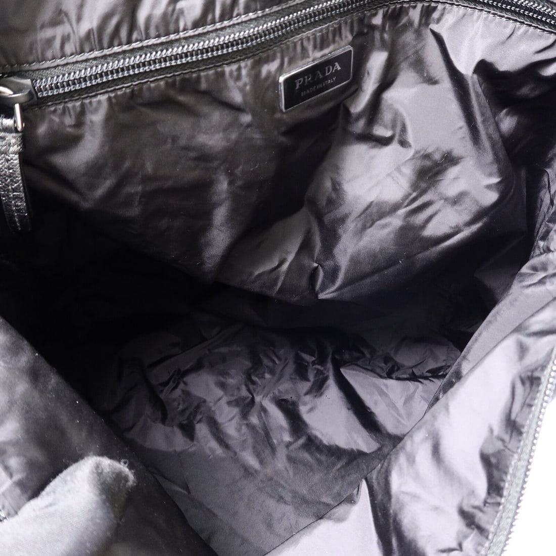 Prada Nylon Tote Bag Black - 5