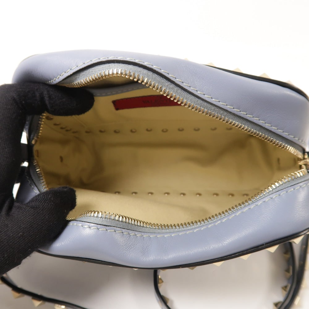 Valentino Rockstud Shoulder Bag Blue - 5