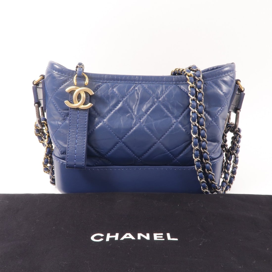 Chanel Gabrielle Small Navy - 10