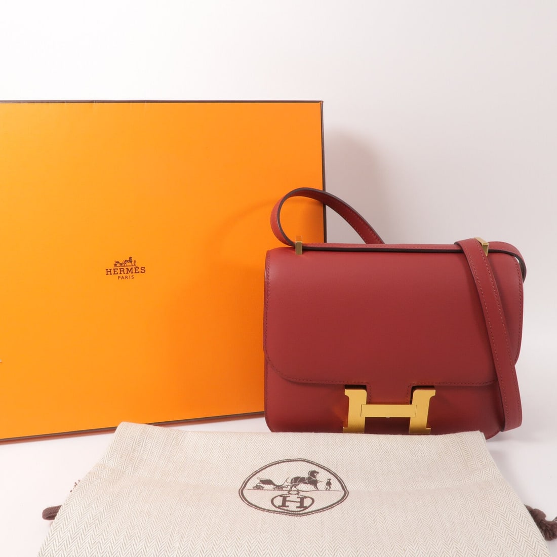 Hermes Constance Mini Rouge Grenat - 11