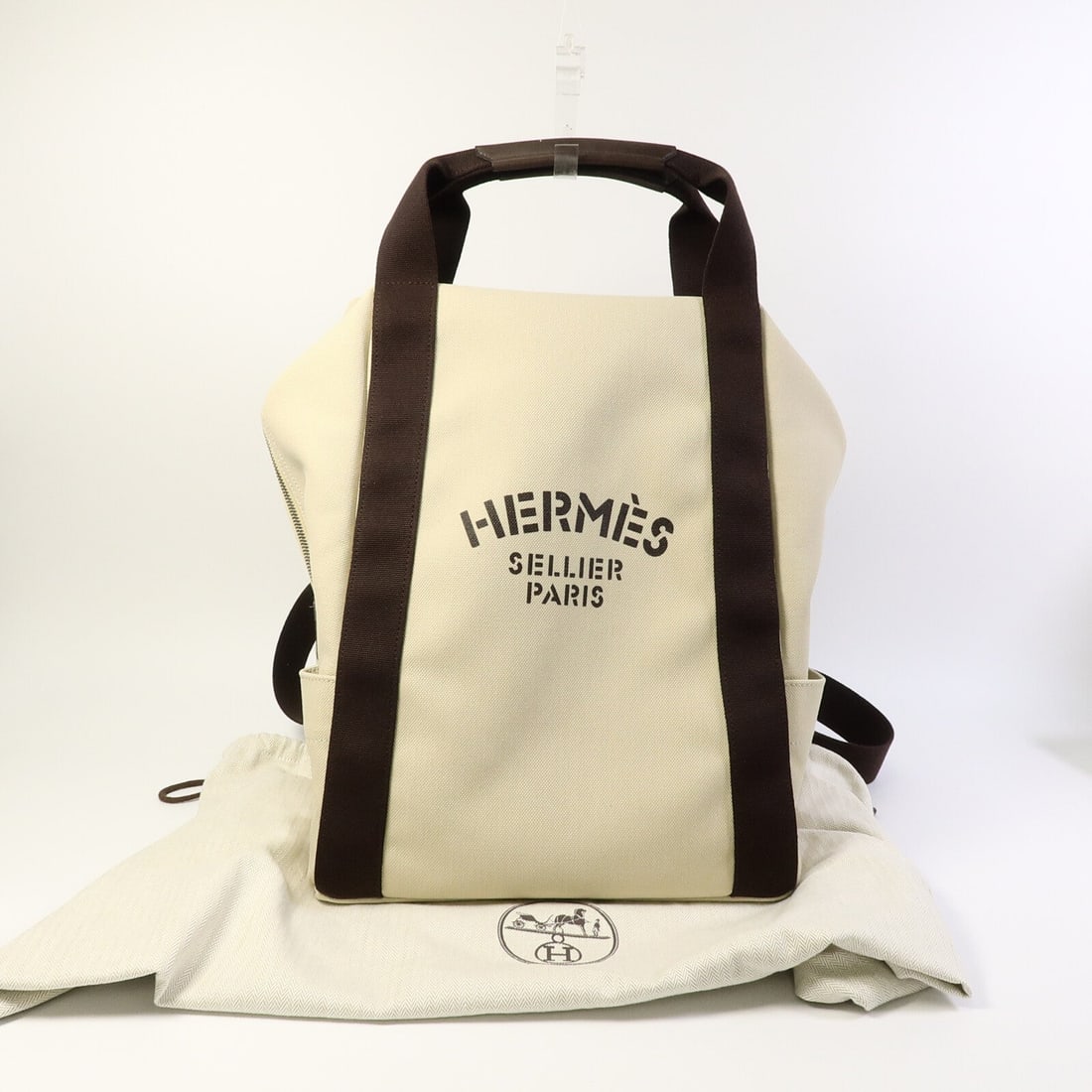 Hermes Groom Backpack Beige - 9