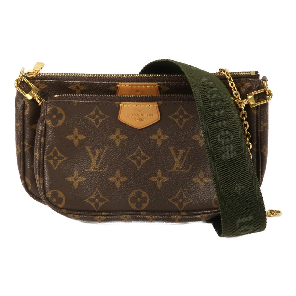 Louis Vuitton Multi Pochette: Brown monogram 2 way shoulder bag.