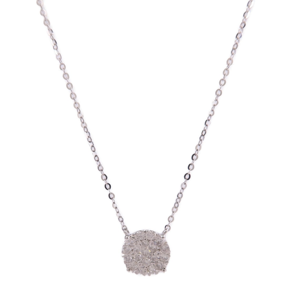 Diamond Necklace 18K White Gold: Diamond necklace in 18K white gold.