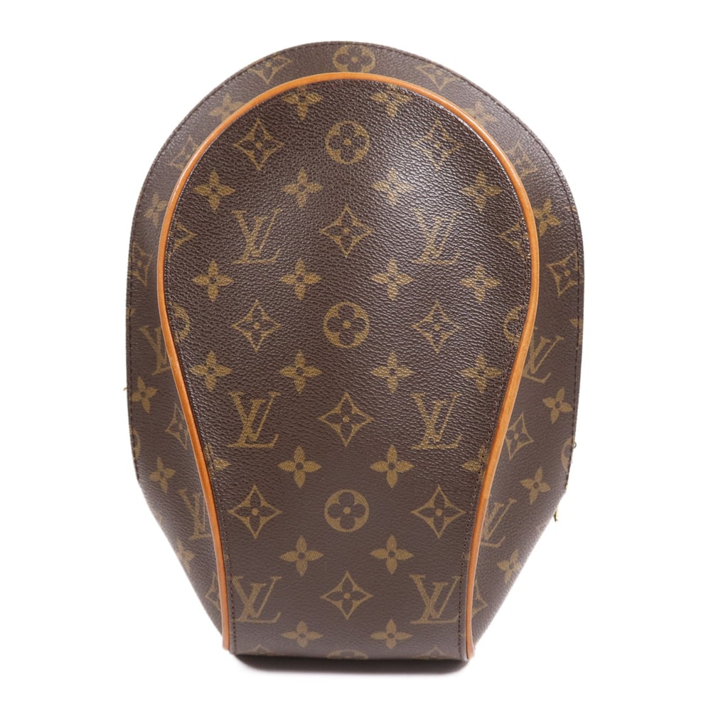Louis Vuitton Ellipse Sac A Dos: Authenticated genuine Louis Vuitton Ellipse Sac A Dos backpack rucksack in brown Monogram PVC coated canvas with gold-tone hardware. Includes storage bags. Product no. MI0061. Approx. W13-23.5 x