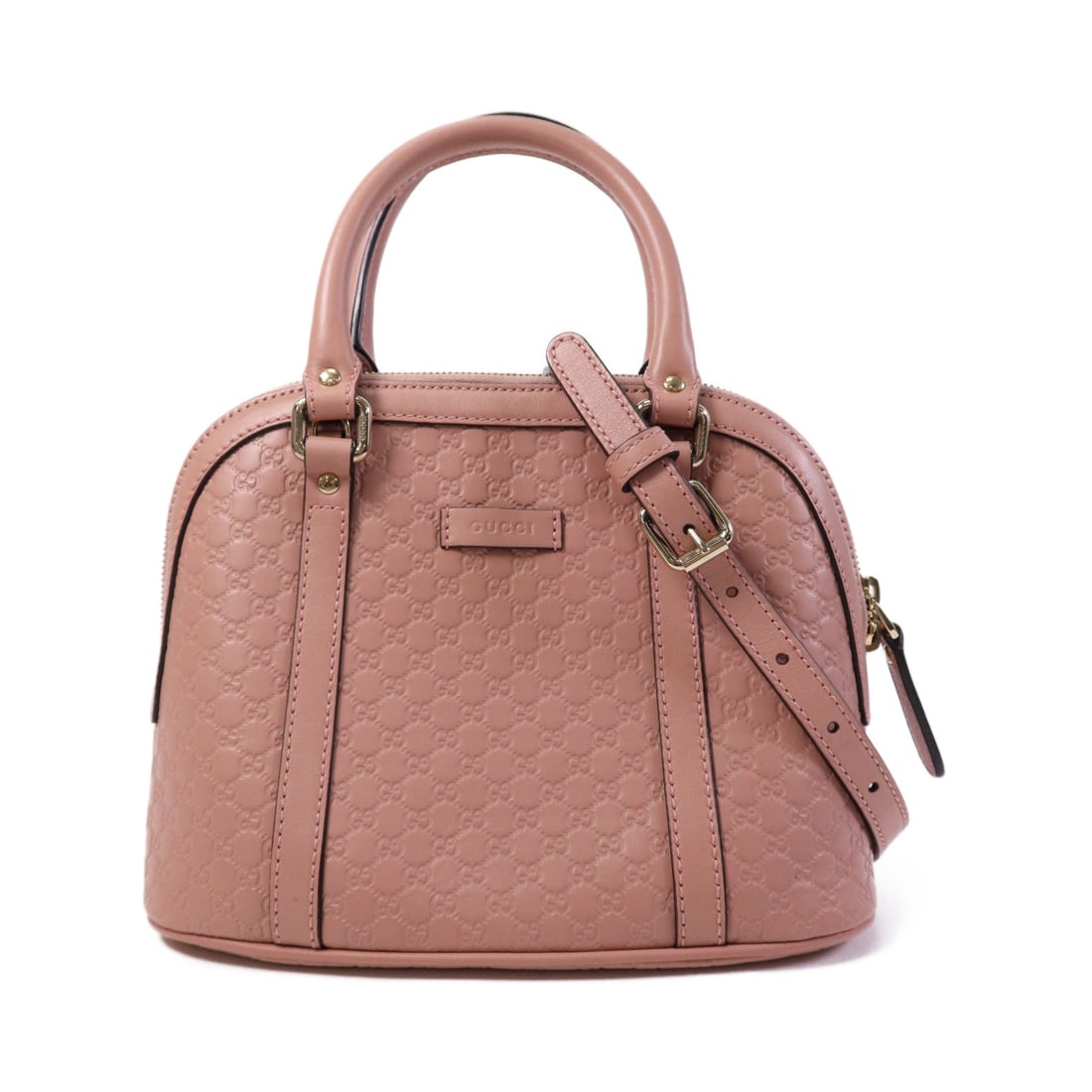 Gucci 2 Way Shoulder Pink: 2 way shoulder bag 449654 in pink calfskin with gold-tone hardware. Includes shoulder strap. Size 24 x 18.5 x 12.5 cm.