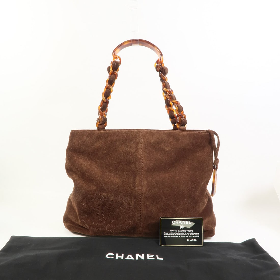 Chanel CC Suede Hand Bag - 12