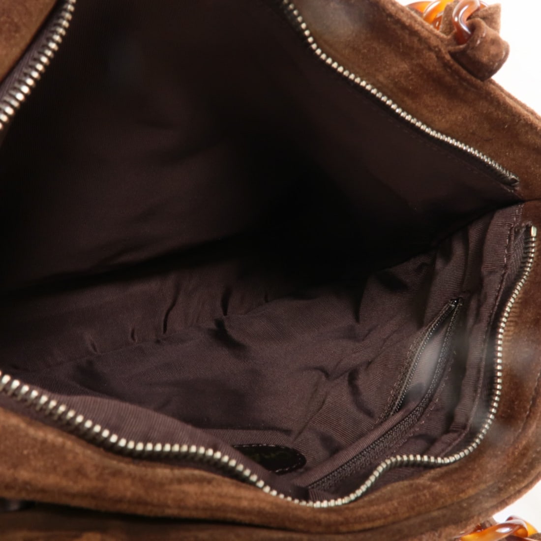 Chanel CC Suede Hand Bag - 5