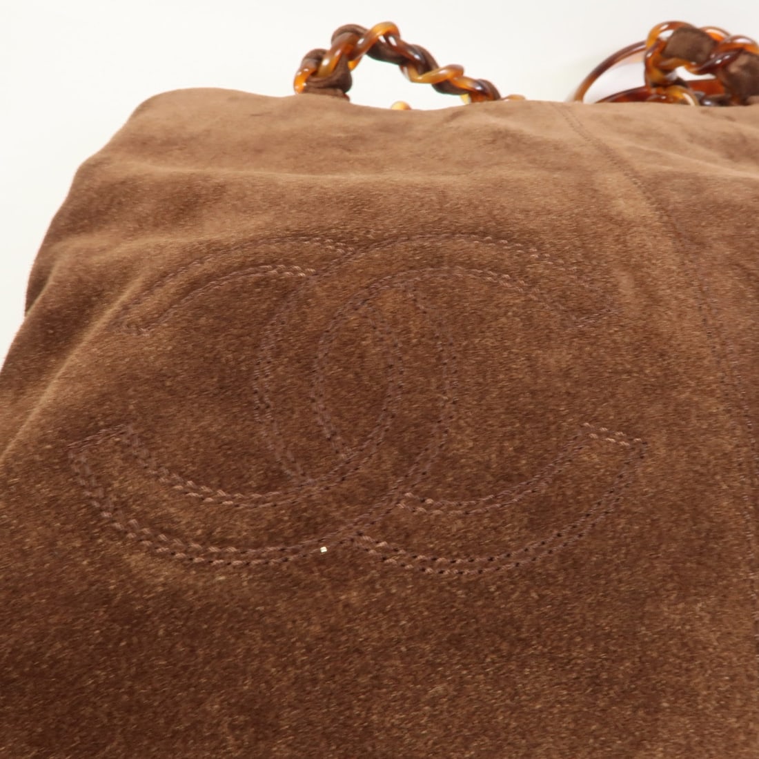 Chanel CC Suede Hand Bag - 8