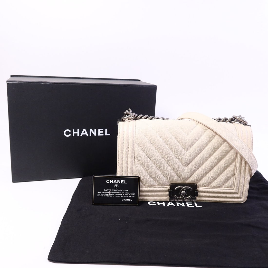 Chanel Boy 25 Beige - 10