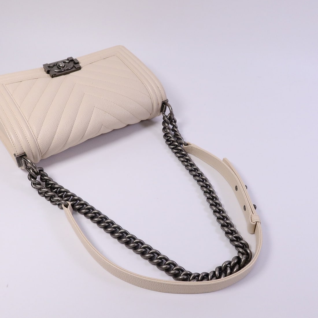 Chanel Boy 25 Beige - 9