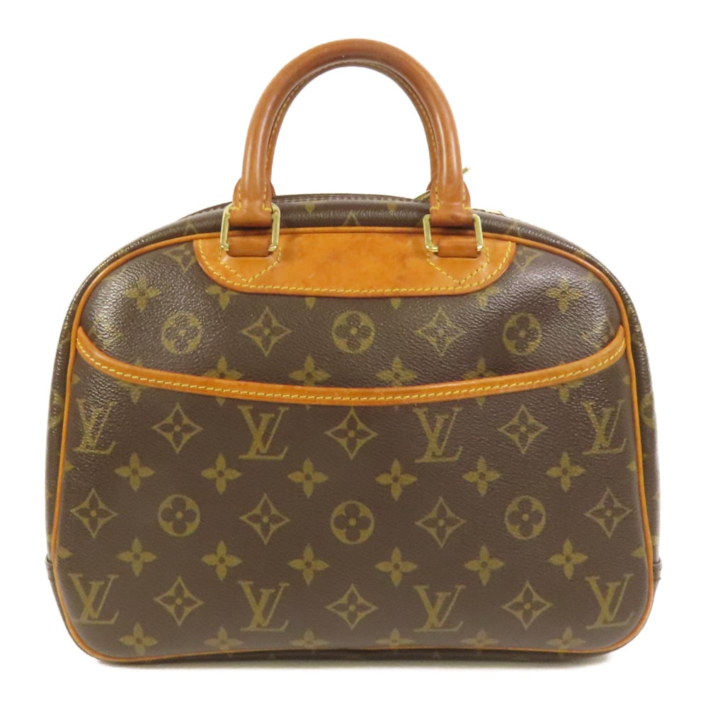 Louis Vuitton Deauville Monogram Bag: Authentic and authenticated Louis Vuitton Deauville handbag in brown Monogram PVC coated canvas. Product no. MI0024. Approx. 28W x 22H x 12D cm with 26 cm handle.