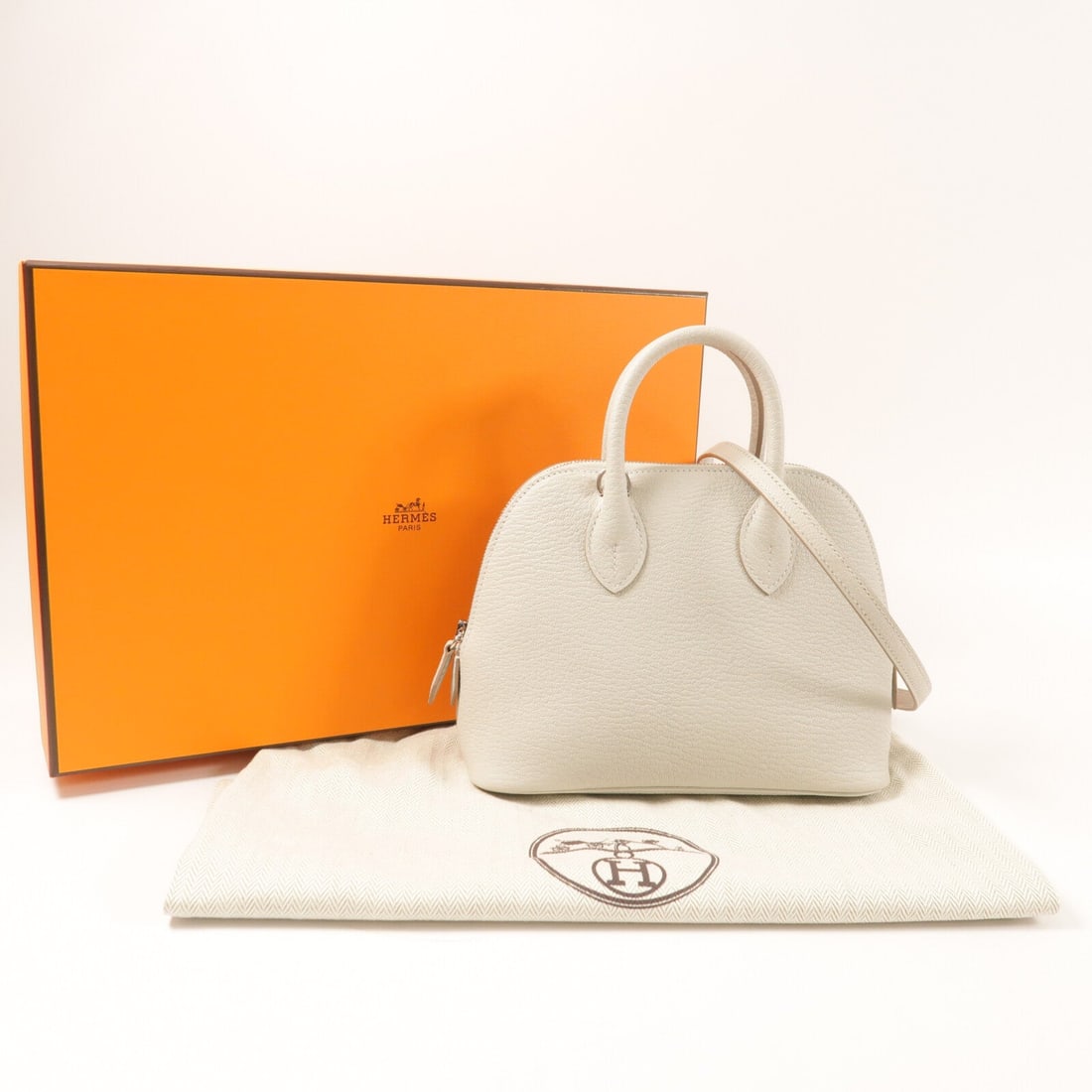 Hermes Mini Bolide Gris Perle - 9