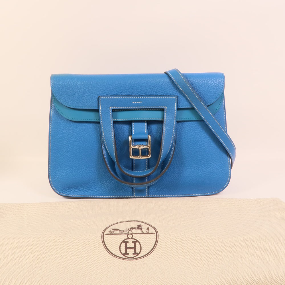 Hermes Halzan 31 Bleu Hydra - 11