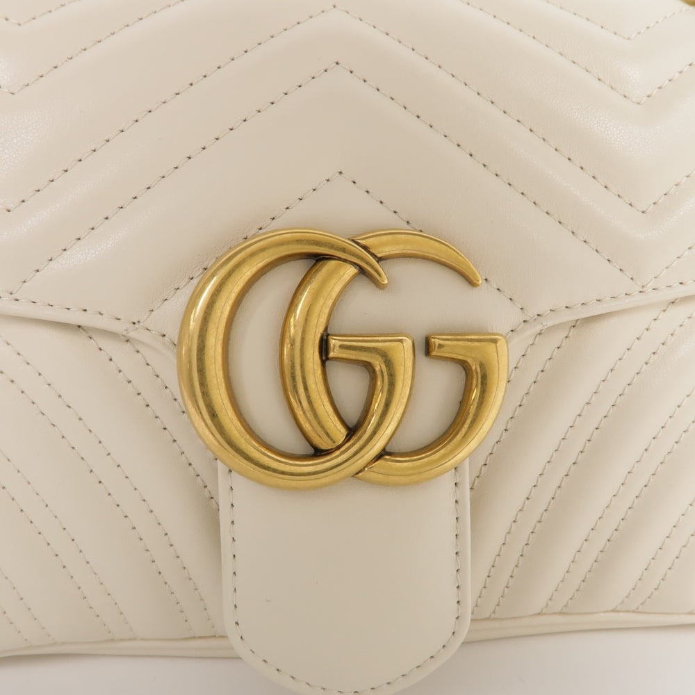 Gucci Marmont Shoulder White - 10