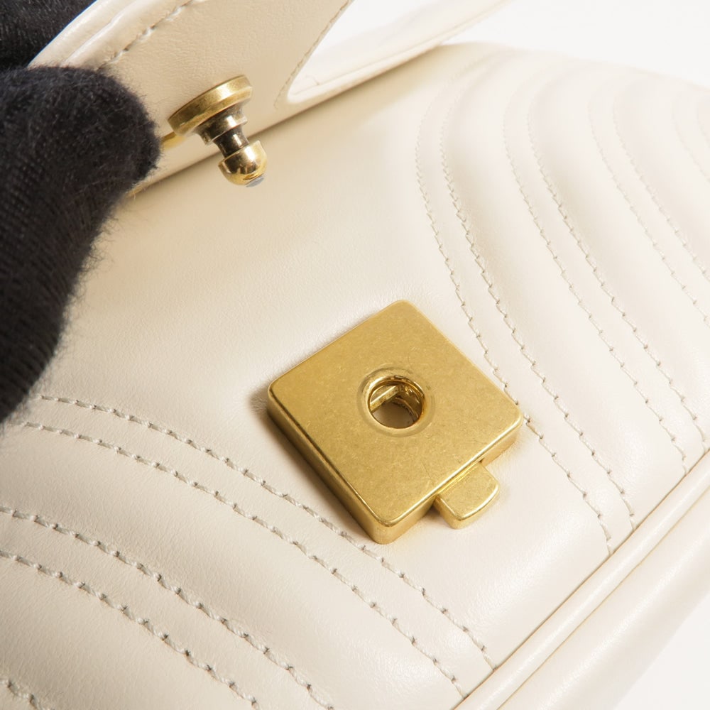 Gucci Marmont Shoulder White - 12