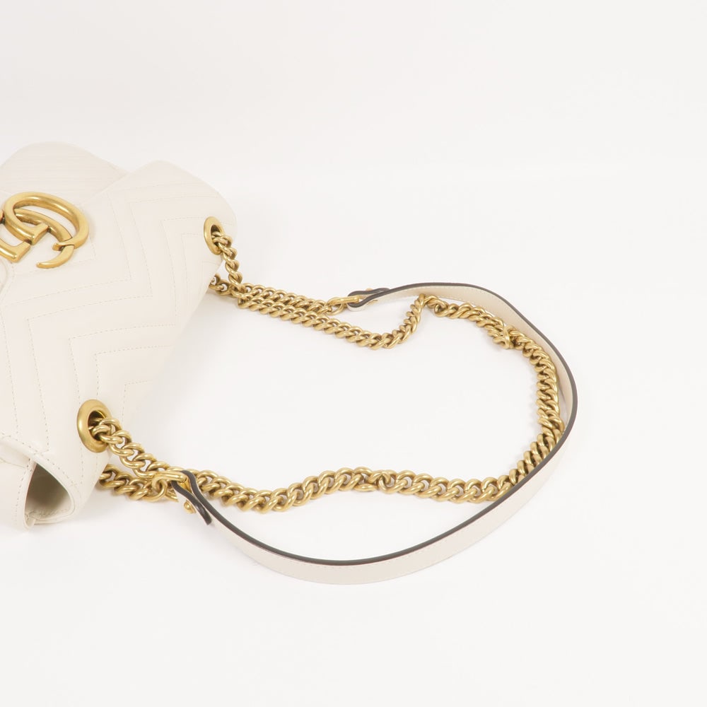 Gucci Marmont Shoulder White - 8