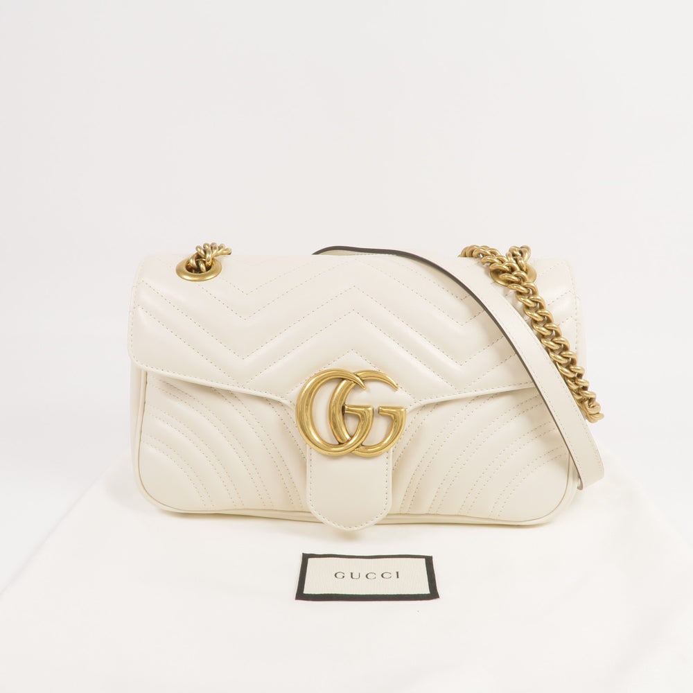 Gucci Marmont Shoulder White - 9