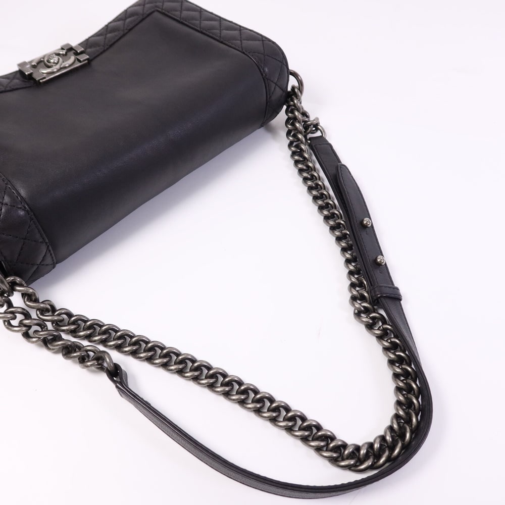Chanel Boy 28 Chain Black - 11