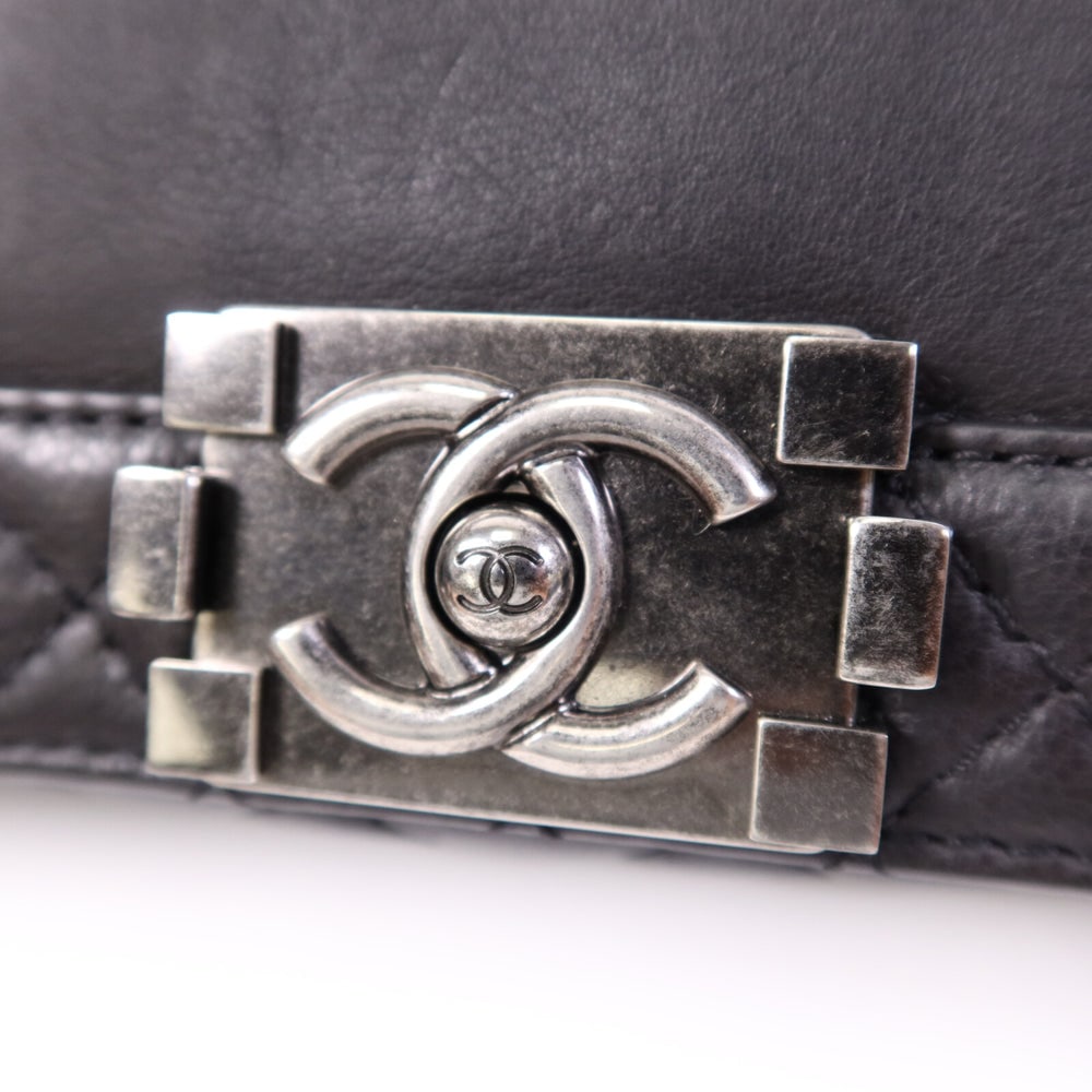 Chanel Boy 28 Chain Black - 9