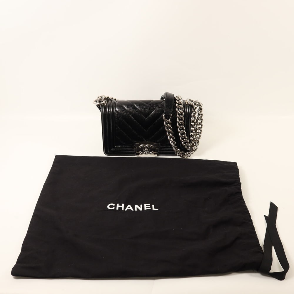 Chanel Boy 20 Chain Black - 9