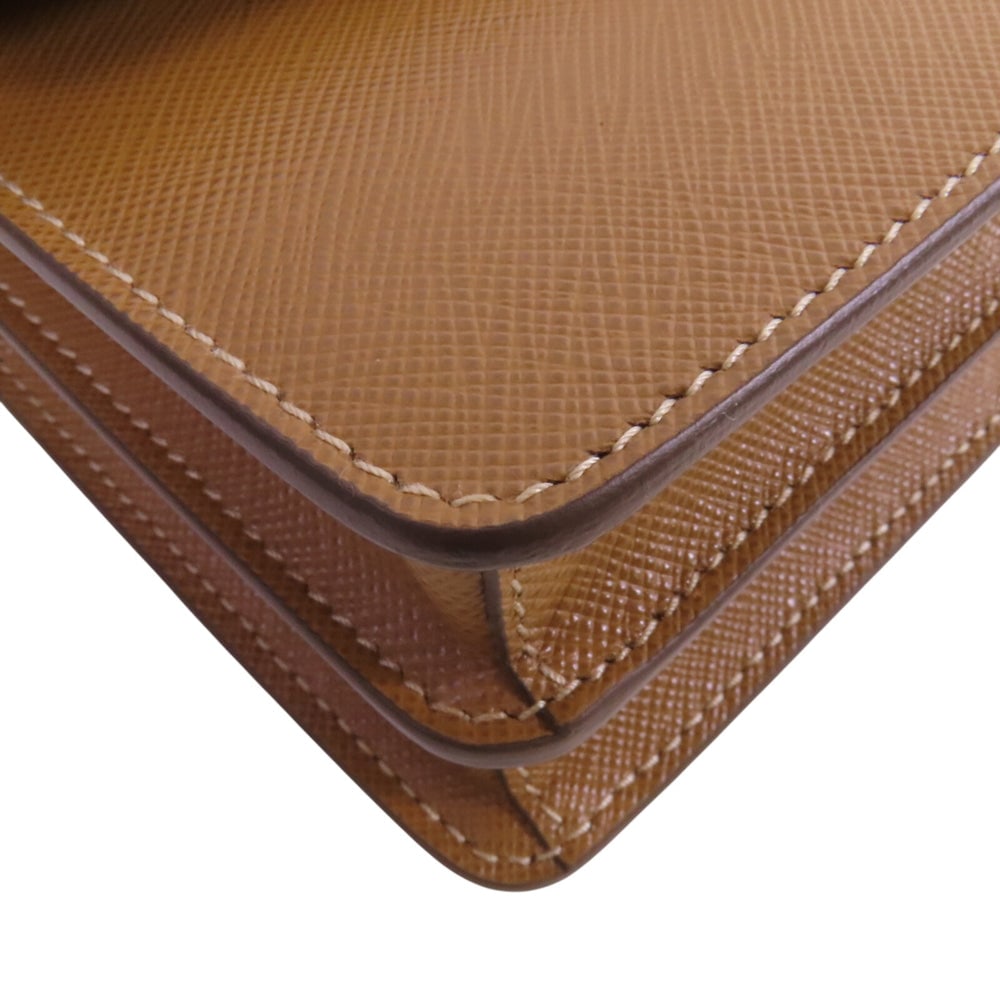 Prada Mini Saffiano Shoulder Brown - 11