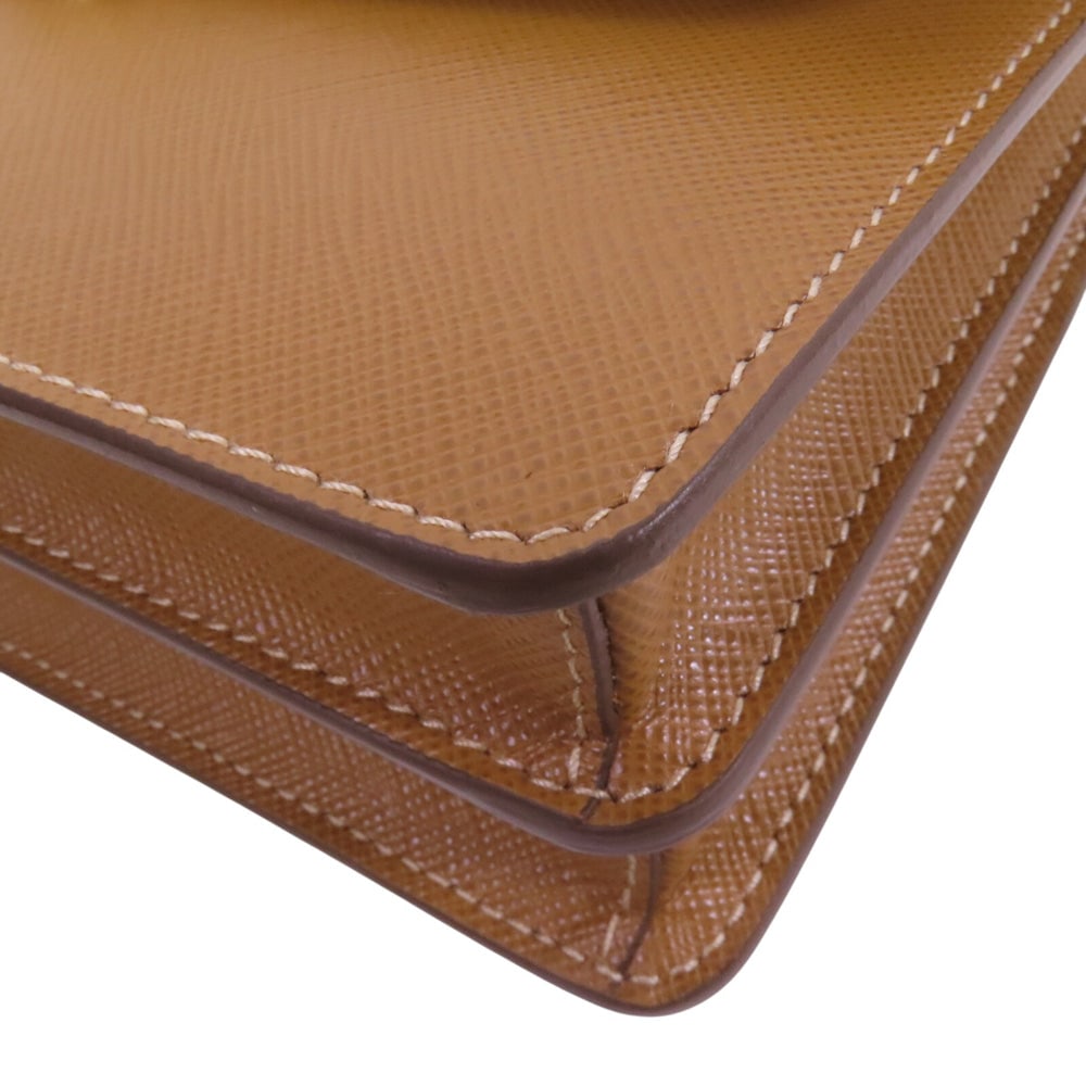 Prada Mini Saffiano Shoulder Brown - 12