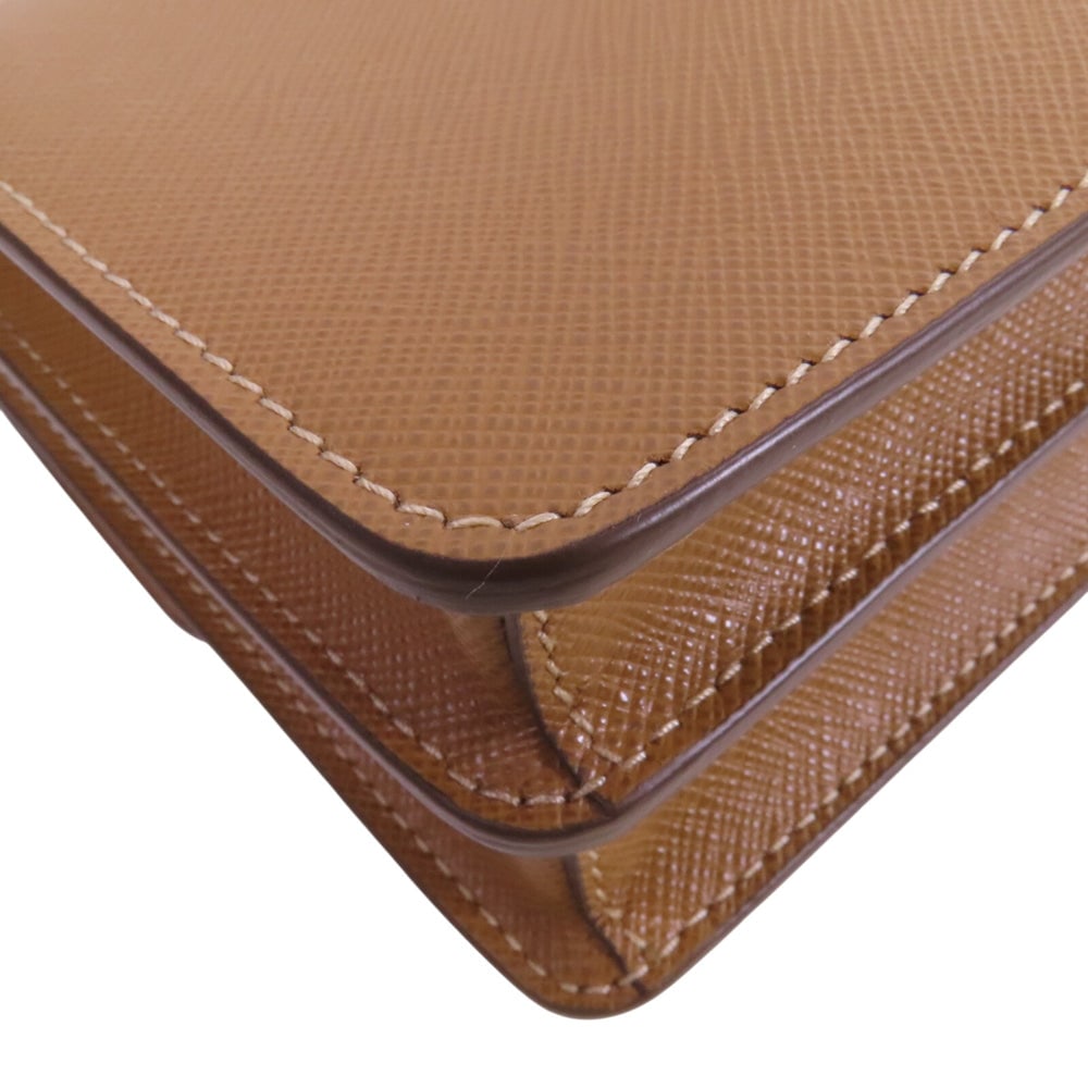 Prada Mini Saffiano Shoulder Brown - 13