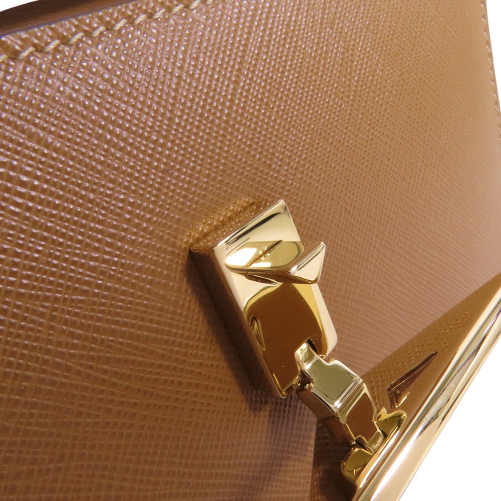 Prada Mini Saffiano Shoulder Brown - 15