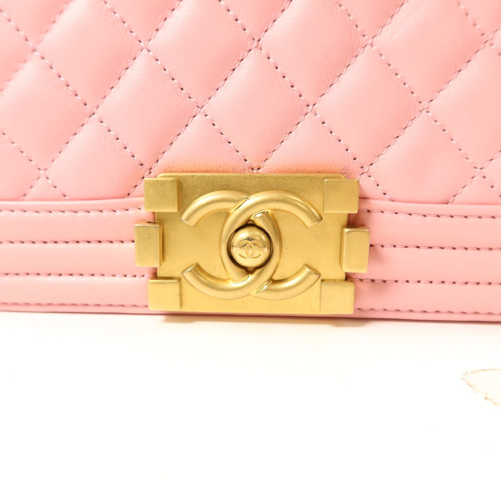 Chanel Boy 20 Chain Pink - 11
