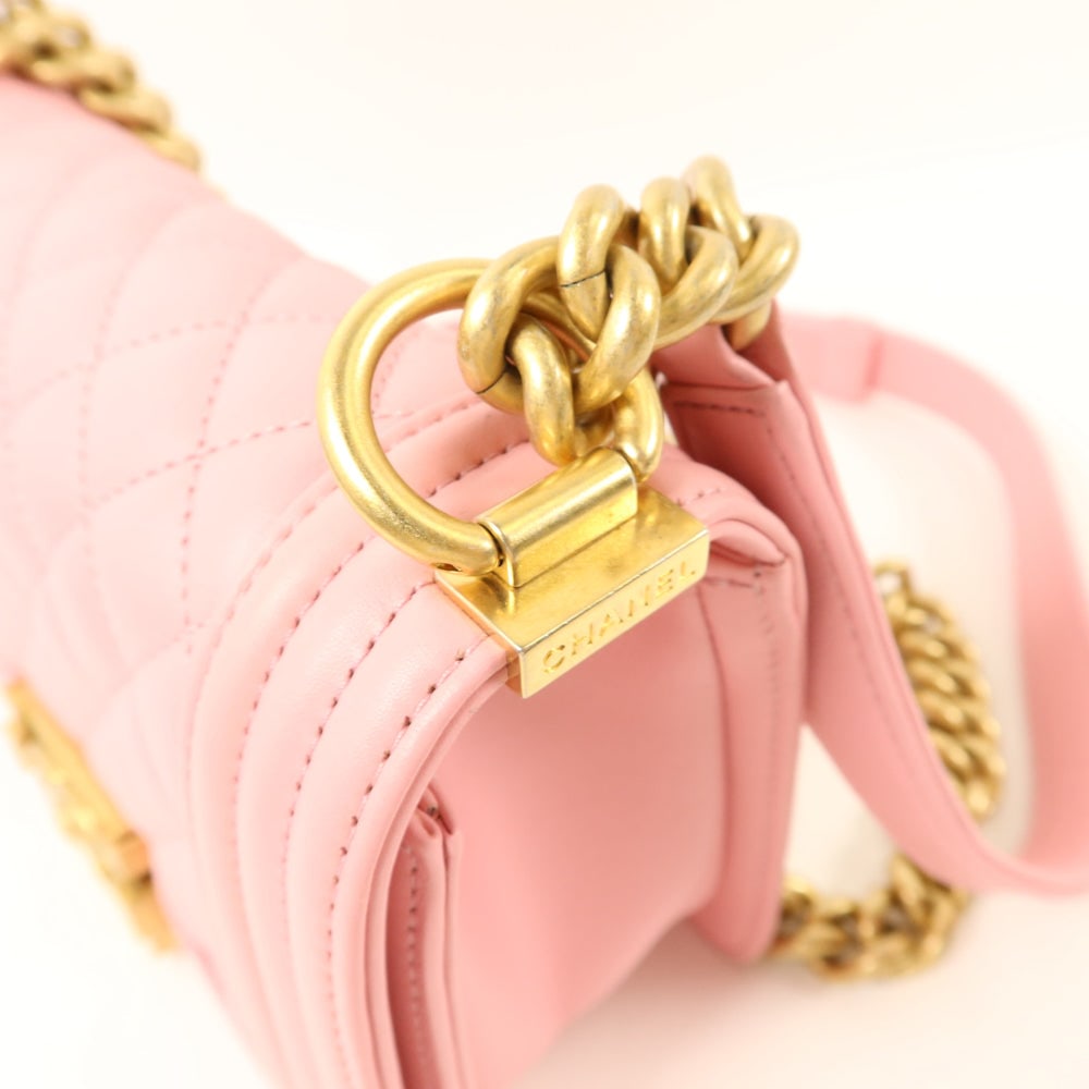 Chanel Boy 20 Chain Pink - 12